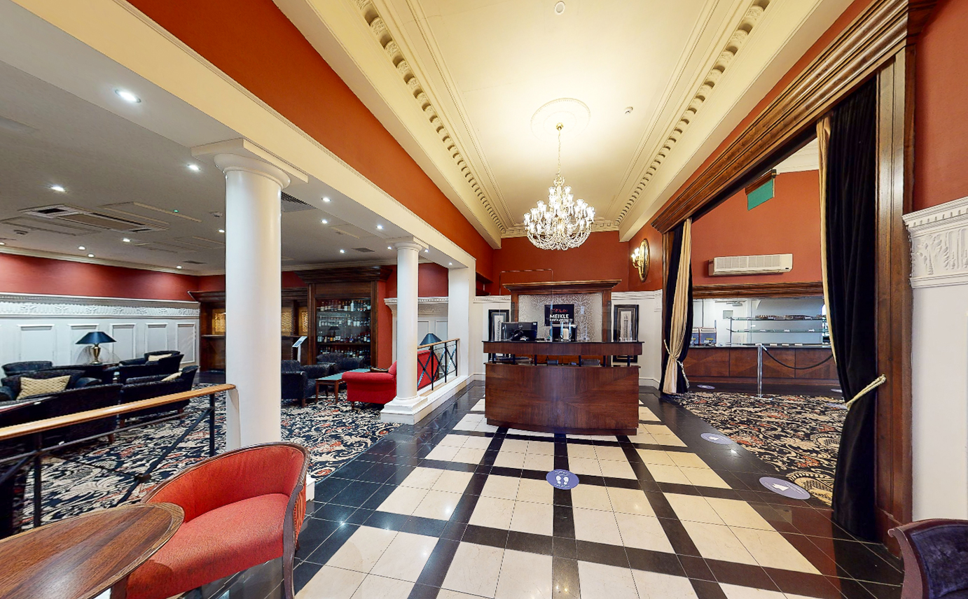 Crieff Hydro Hotel Meikle Dining entrance - before