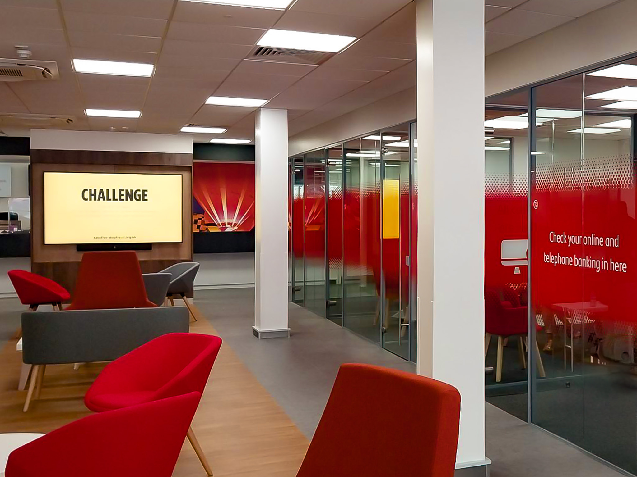 Refurbished Santander branch