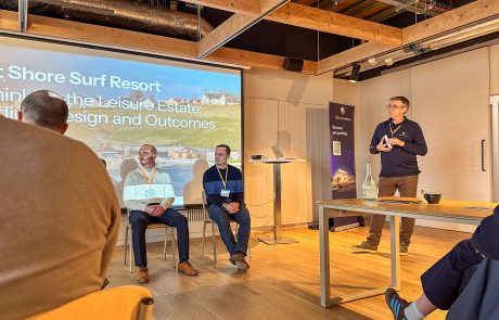 the panel discussion at Lost Shore Surf Resort